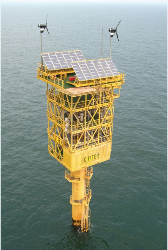 Unmanned offshore platform - old design