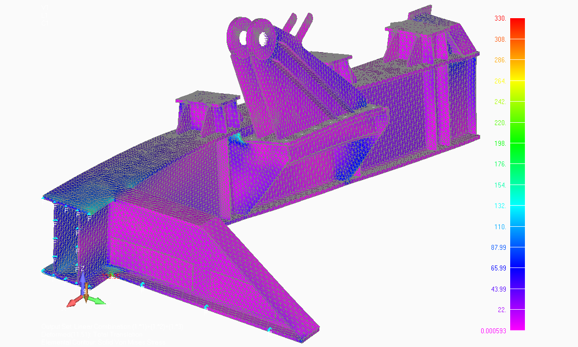 FEMAP Analysis Result Deformed Beam
