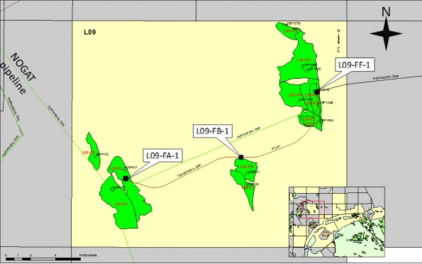 L09-A and L09-B Unmanned Monopile platform field locations