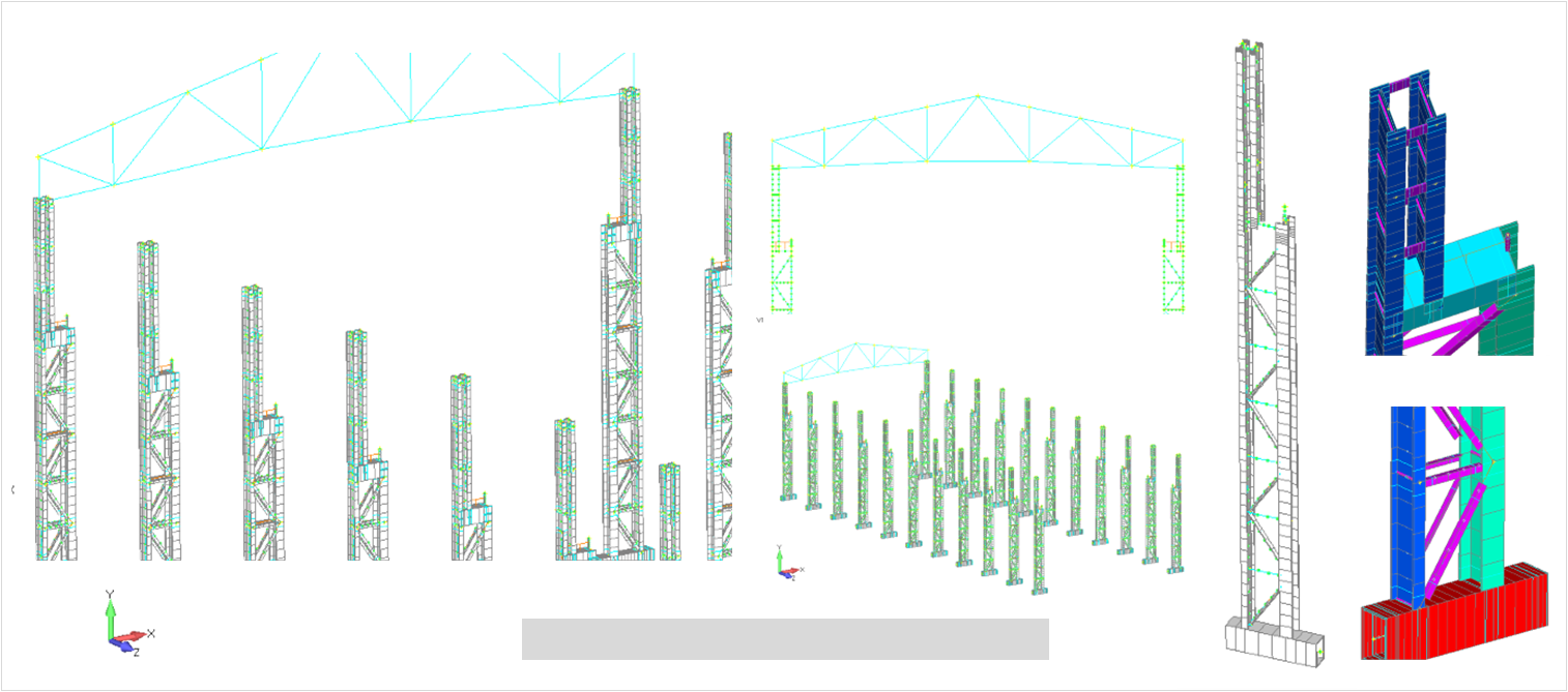 Steel stucture FEM analysis